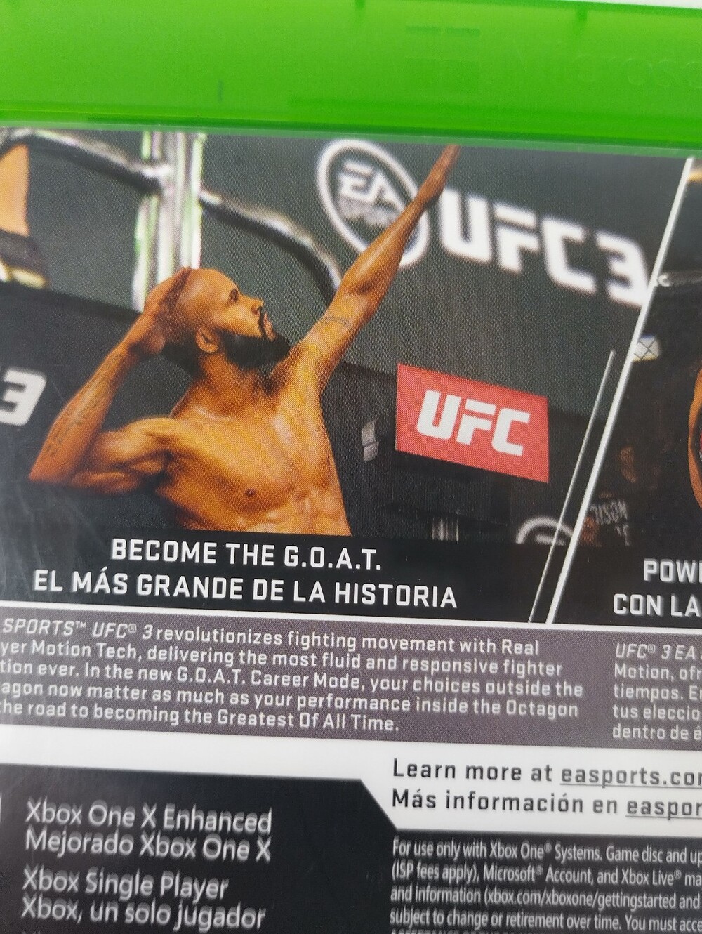 UFC 3 (Microsoft Xbox One, 2018) Clean Complete CIB Manual Inserts Tested - Picture 9 of 10